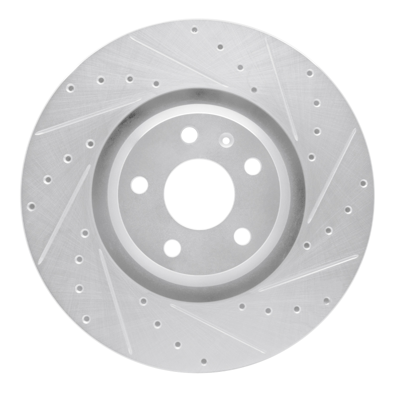 Picture of RNC Brake Rotor - Drill & Slot - R1 08-11 Audi TT Quattro Front Right Drilled & Slotted Silver Brake Rotor rnc631-73054R