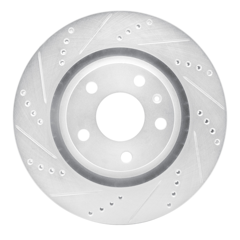 Picture of RNC Brake Rotor - Drill & Slot - R1 08-15 Audi TT Quattro RS Rear Left Drilled & Slotted Silver Brake Rotor rnc631-73055L