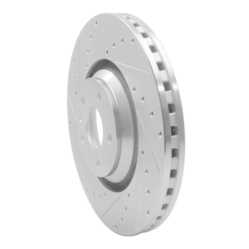 Picture of RNC Brake Rotor - Drill & Slot - R1 08-11 Audi TTS Quattro Front Left Drilled & Slotted Silver Brake Rotor rnc631-73054L