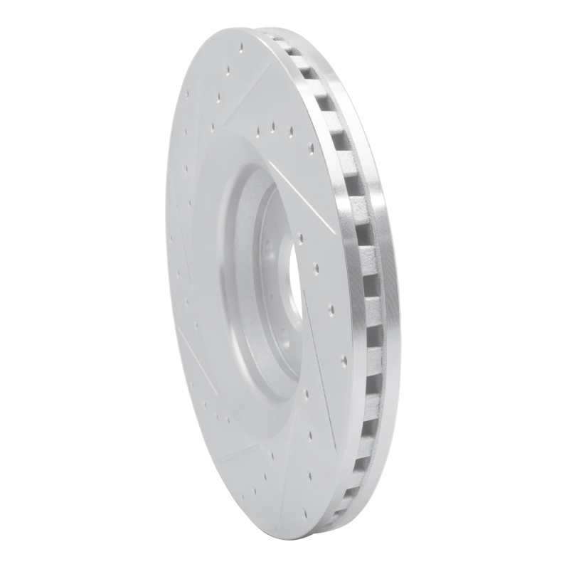 Picture of RNC Brake Rotor - Drill & Slot - R1 08-11 Audi TT Quattro Front Right Drilled & Slotted Silver Brake Rotor rnc631-73054R