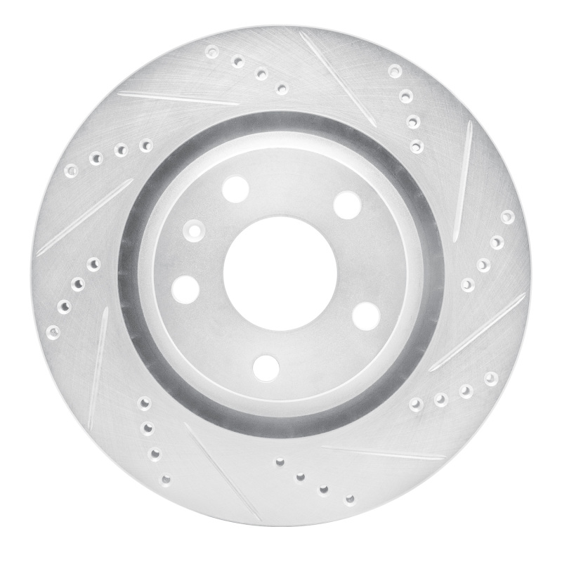 Picture of RNC Brake Rotor - Drill & Slot - R1 08-15 Audi TT Quattro Rear Right Drilled & Slotted Silver Brake Rotor rnc631-73055R