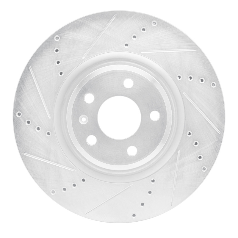 Picture of RNC Brake Rotor - Drill & Slot - R1 12-20 Audi Q5 (Mexico) Front Left Drilled & Slotted Silver Brake Rotor rnc631-73067L