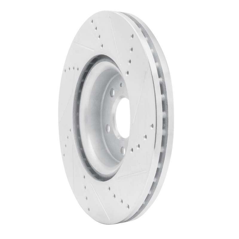 Picture of RNC Brake Rotor - Drill & Slot - R1 12-20 Audi Q5 (Mexico) Front Left Drilled & Slotted Silver Brake Rotor rnc631-73067L