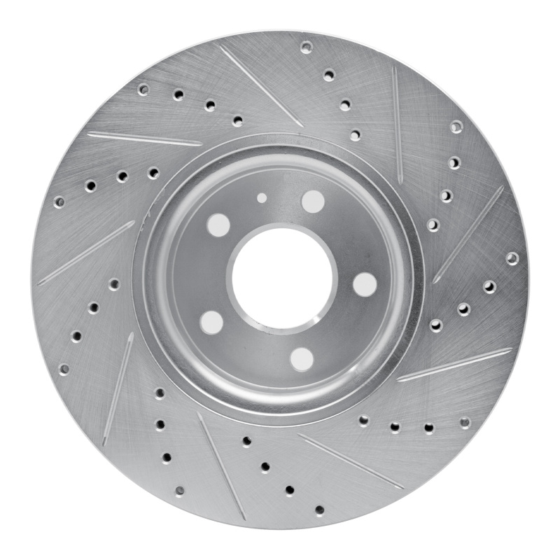 Picture of RNC Brake Rotor - Drill & Slot - R1 11-17 Audi Q5 (Mexico) Front Left Drilled & Slotted Silver Brake Rotor rnc631-73065L