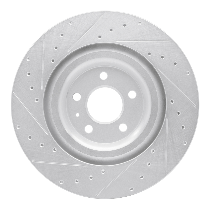Picture of RNC Brake Rotor - Drill & Slot - R1 17-25 Audi S8 Rear Right Drilled & Slotted Silver Brake Rotor rnc631-73079R