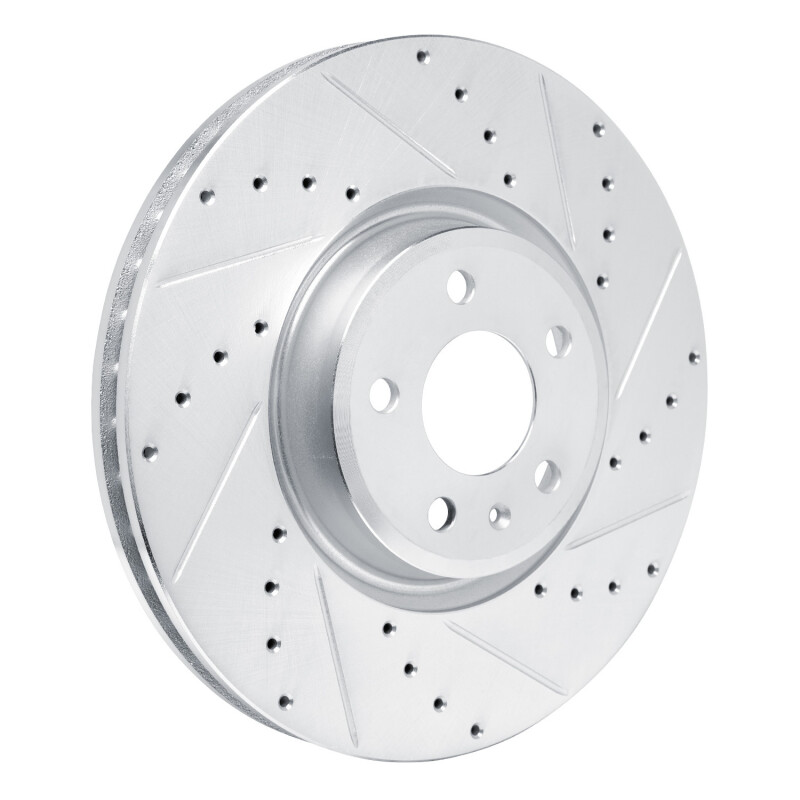 Picture of RNC Brake Rotor - Drill & Slot - R1 18-25 Audi SQ5 Sportback Front Right Drilled & Slotted Silver Brake Rotor rnc631-73083R
