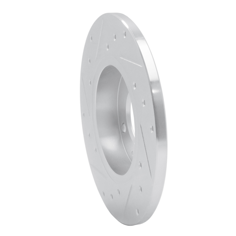 Picture of RNC Brake Rotor - Drill & Slot - R1 73-05 Audi Coupe Front Right Drilled & Slotted Silver Brake Rotor rnc631-74000R