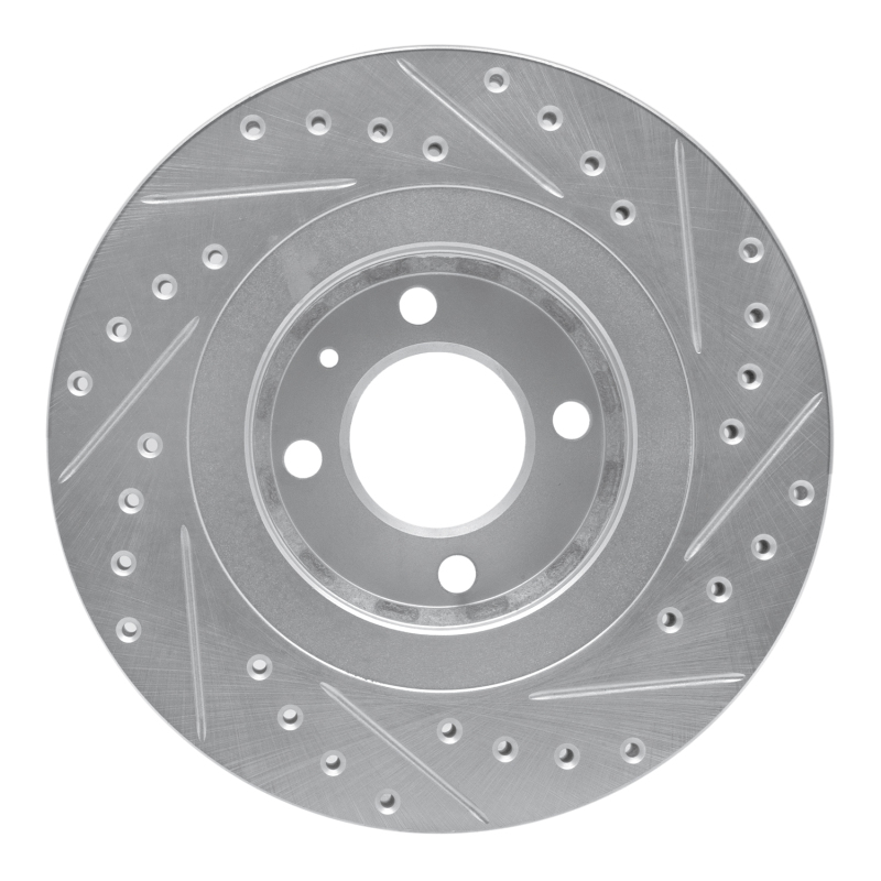 Picture of RNC Brake Rotor - Drill & Slot - R1 90-93 Volkswagen Passat (USA/Canada) Front Left Drilled & Slotted Silver Brake Rotor rnc631-74008L