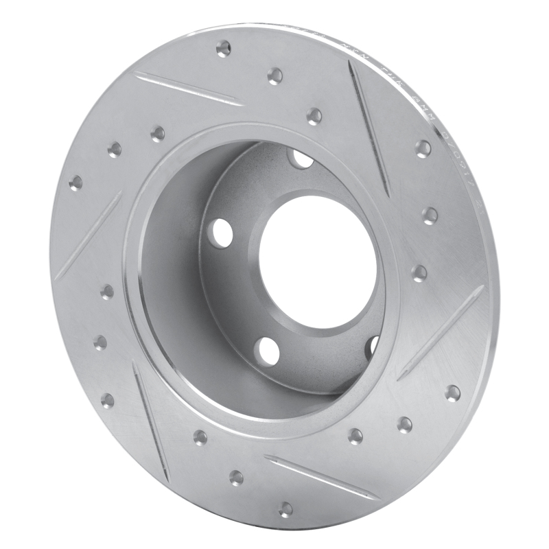 Picture of RNC Brake Rotor - Drill & Slot - R1 92-05 Audi A6 (Mexico) Rear Left Drilled & Slotted Silver Brake Rotor rnc631-74011L