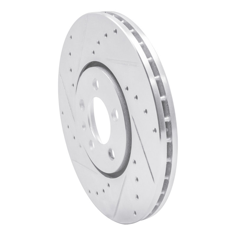 Picture of RNC Brake Rotor - Drill & Slot - R1 96-98 Volkswagen Jetta Sedan Front Left Drilled & Slotted Silver Brake Rotor rnc631-74015L