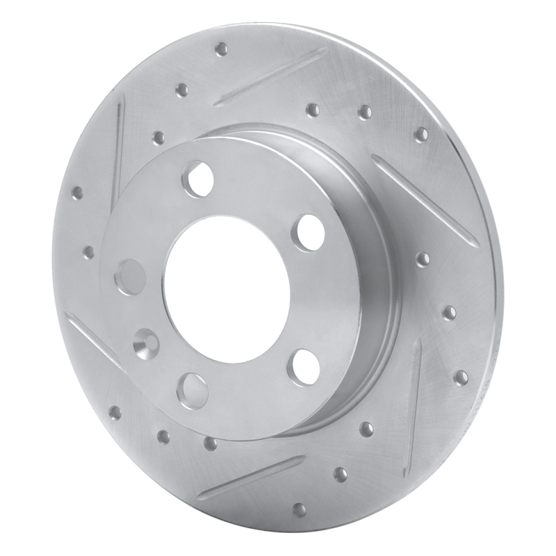 Picture of RNC Brake Rotor - Drill & Slot - R1 98-24 Audi A1 (Mexico) Rear Left Drilled & Slotted Silver Brake Rotor rnc631-74019L