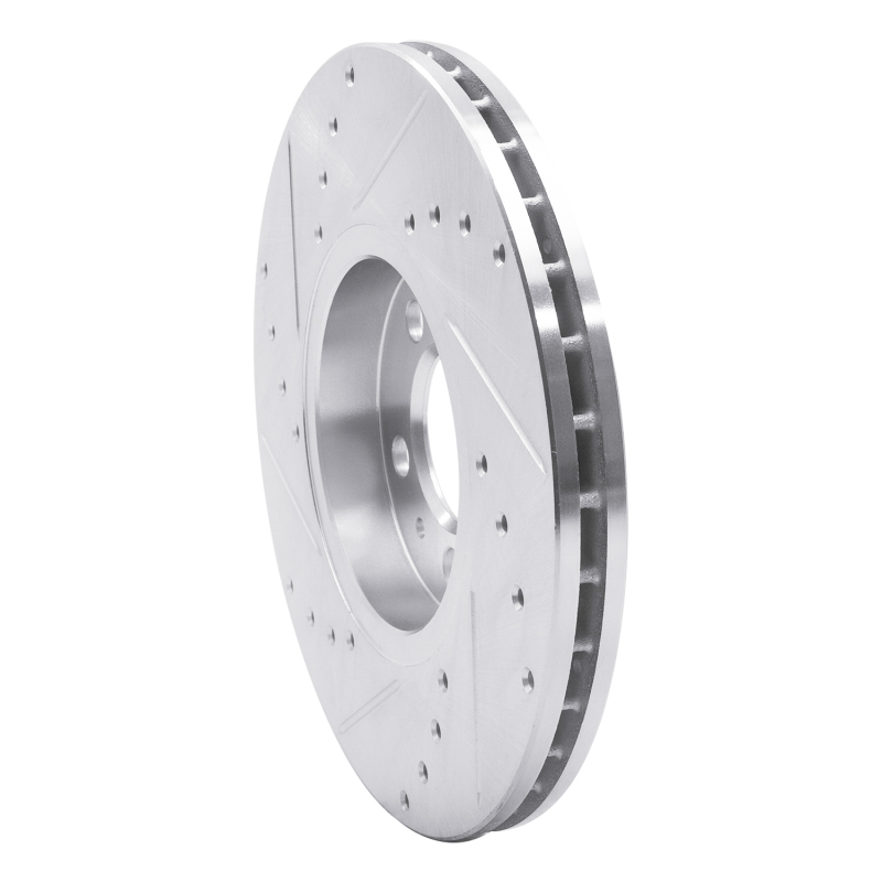 Picture of RNC Brake Rotor - Drill & Slot - R1 98-18 Audi A1 (Mexico) Front Right Drilled & Slotted Silver Brake Rotor rnc631-74020R