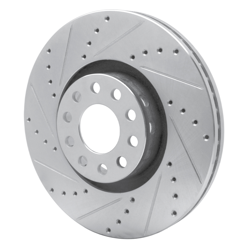 Picture of RNC Brake Rotor - Drill & Slot - R1 02-05 Volkswagen Passat (USA/Canada) Front Left Drilled & Slotted Silver Brake Rotor rnc631-74024L