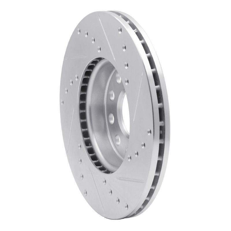 Picture of RNC Brake Rotor - Drill & Slot - R1 05-25 Audi A3 (Mexico) Front Left Drilled & Slotted Silver Brake Rotor rnc631-74028L