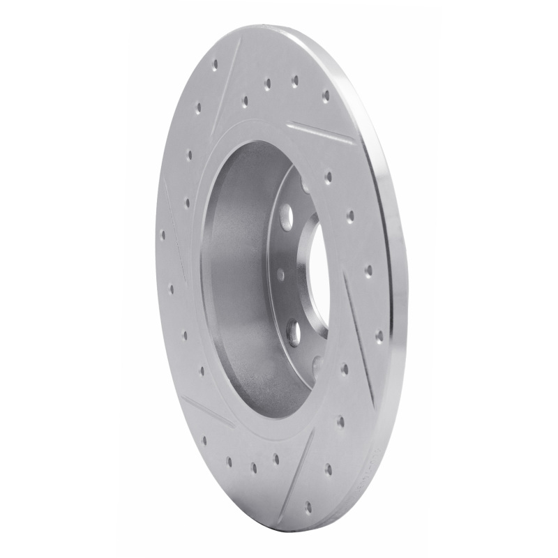 Picture of RNC Brake Rotor - Drill & Slot - R1 05-25 Audi A3 Rear Right Drilled & Slotted Silver Brake Rotor rnc631-74031R