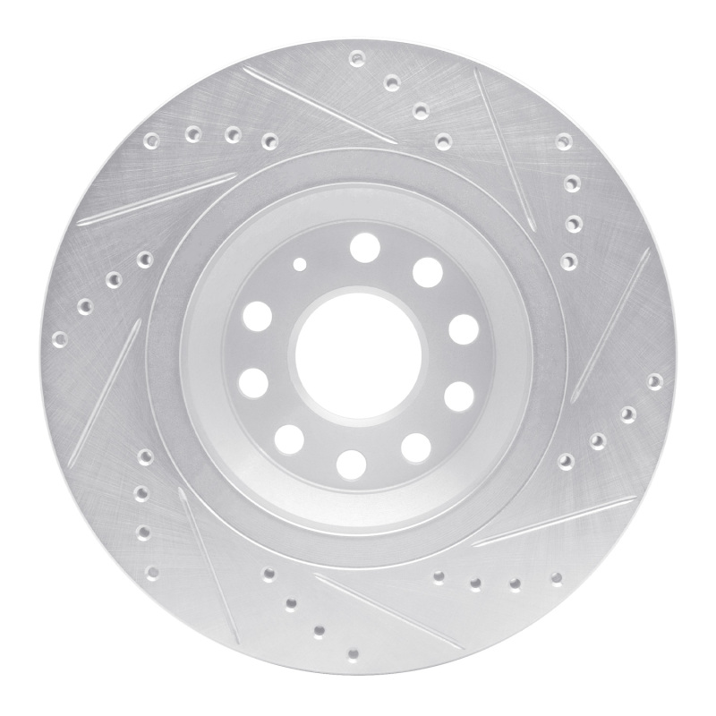 Picture of RNC Brake Rotor - Drill & Slot - R1 06-25 Audi A3 Quattro Rear Left Drilled & Slotted Silver Brake Rotor rnc631-74030L