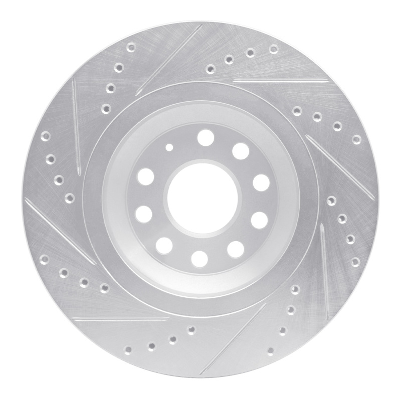 Picture of RNC Brake Rotor - Drill & Slot - R1 06-25 Audi Q3 Rear Right Drilled & Slotted Silver Brake Rotor rnc631-74030R