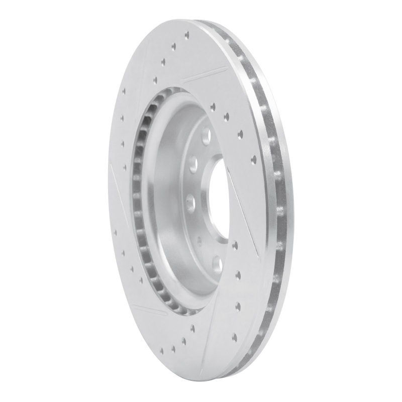 Picture of RNC Brake Rotor - Drill & Slot - R1 05-15 Volkswagen Jetta Sedan Front Right Drilled & Slotted Silver Brake Rotor rnc631-74032R