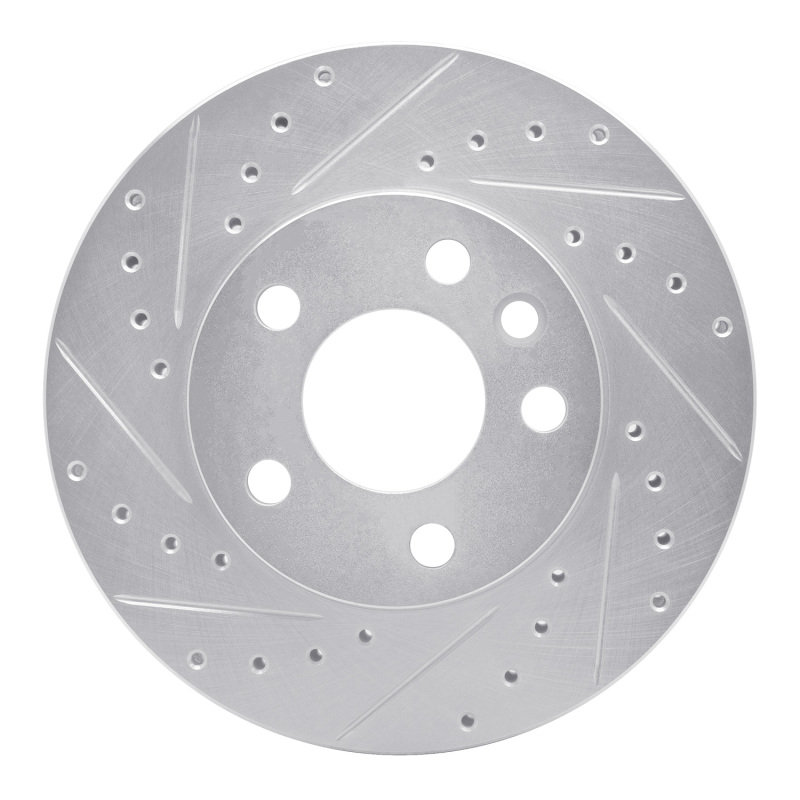 Picture of RNC Brake Rotor - Drill & Slot - R1 96-00 Volkswagen EuroVan Front Left Drilled & Slotted Silver Brake Rotor rnc631-74043L