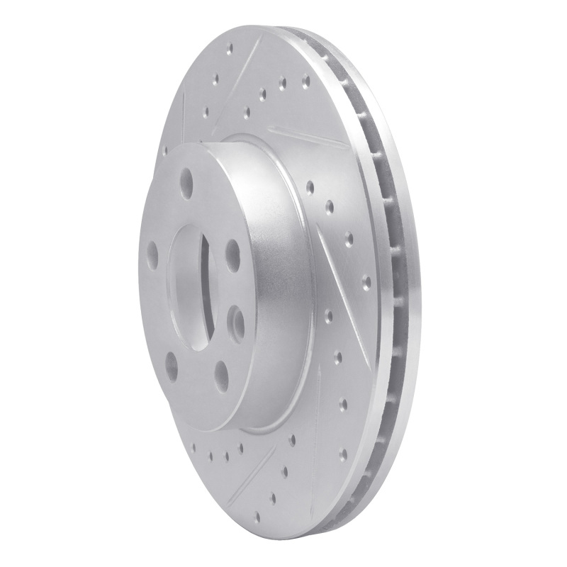 Picture of RNC Brake Rotor - Drill & Slot - R1 96-00 Volkswagen EuroVan Front Left Drilled & Slotted Silver Brake Rotor rnc631-74043L