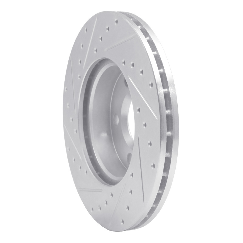 Picture of RNC Brake Rotor - Drill & Slot - R1 96-00 Volkswagen EuroVan Front Right Drilled & Slotted Silver Brake Rotor rnc631-74043R