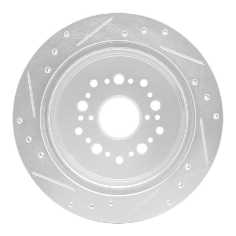 Picture of RNC Brake Rotor - Drill & Slot - R1 90-92 Lexus LS400 Rear Right Drilled & Slotted Silver Brake Rotor rnc631-75001R