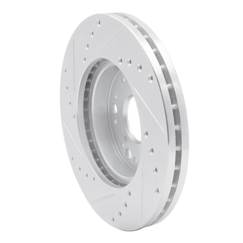 Picture of RNC Brake Rotor - Drill & Slot - R1 91-92 Lexus LS400 Front Right Drilled & Slotted Silver Brake Rotor rnc631-75002R