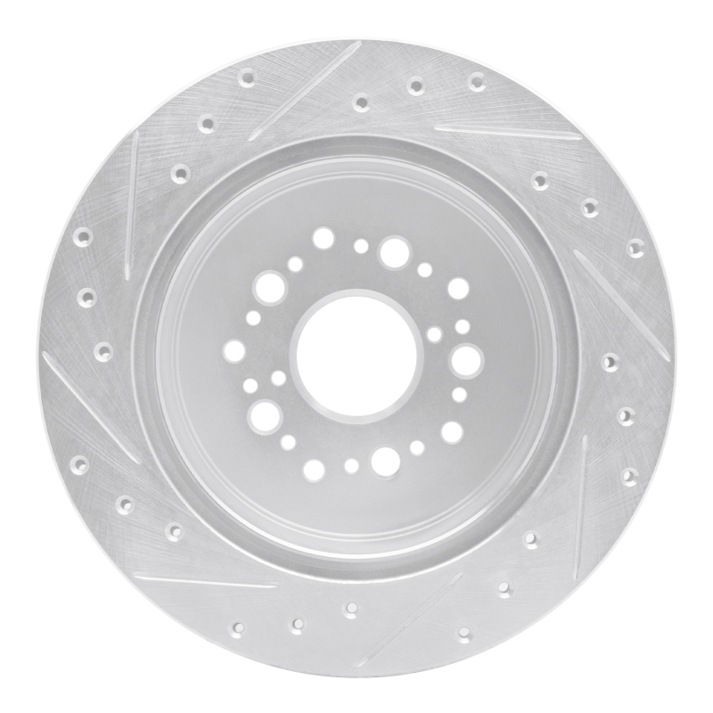 Picture of RNC Brake Rotor - Drill & Slot - R1 92-00 Lexus SC400 Rear Right Drilled & Slotted Silver Brake Rotor rnc631-75006R