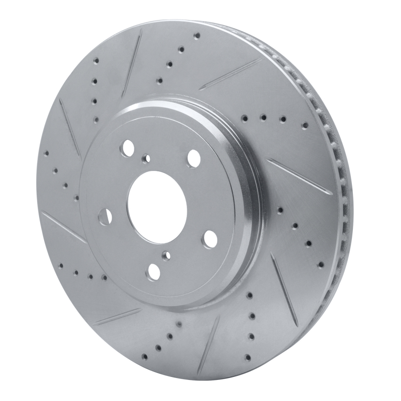 Picture of RNC Brake Rotor - Drill & Slot - R1 01-06 Lexus LS430 Front Left Drilled & Slotted Silver Brake Rotor rnc631-75009L