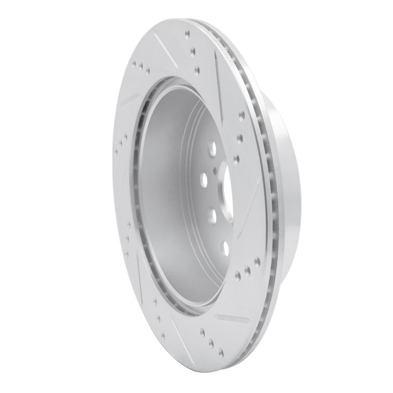 Picture of RNC Brake Rotor - Drill & Slot - R1 01-06 Lexus LS430 Rear Left Drilled & Slotted Silver Brake Rotor rnc631-75010L