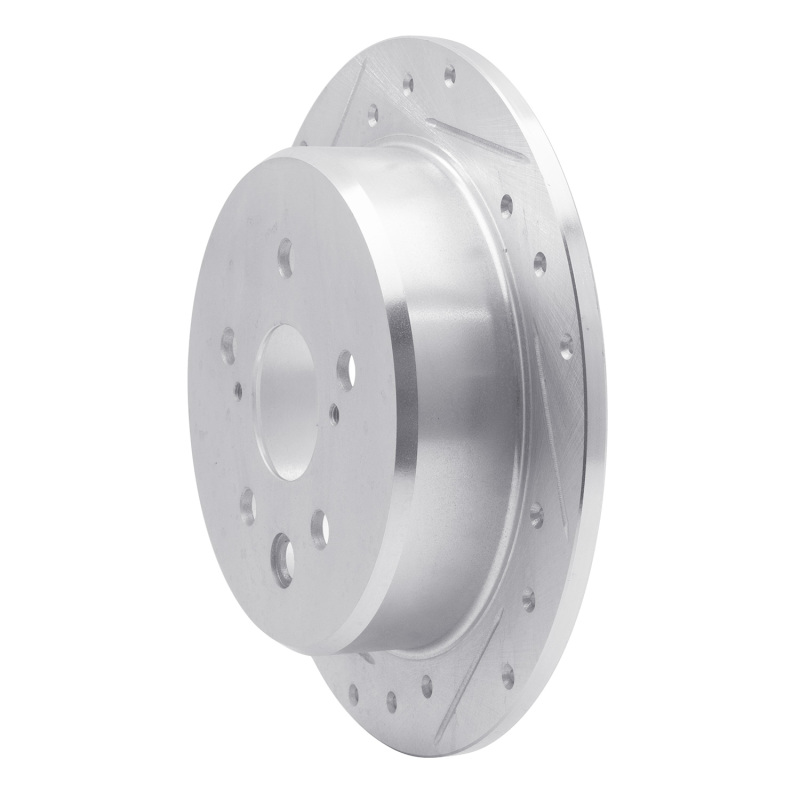 Picture of RNC Brake Rotor - Drill & Slot - R1 06-15 Lexus IS250 Rear Left Drilled & Slotted Silver Brake Rotor rnc631-75016L