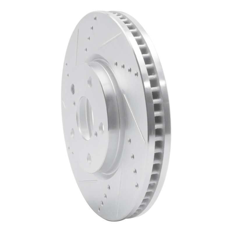 Picture of RNC Brake Rotor - Drill & Slot - R1 06-15 Lexus IS250 Right Front Drilled & Slotted Silver Brake Rotor rnc631-75013D