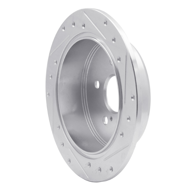 Picture of RNC Brake Rotor - Drill & Slot - R1 06-15 Lexus IS250 Rear Left Drilled & Slotted Silver Brake Rotor rnc631-75016L