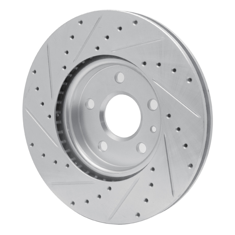 Picture of RNC Brake Rotor - Drill & Slot - R1 06-15 Lexus IS250 Rear Right Drilled & Slotted Silver Brake Rotor rnc631-75016R
