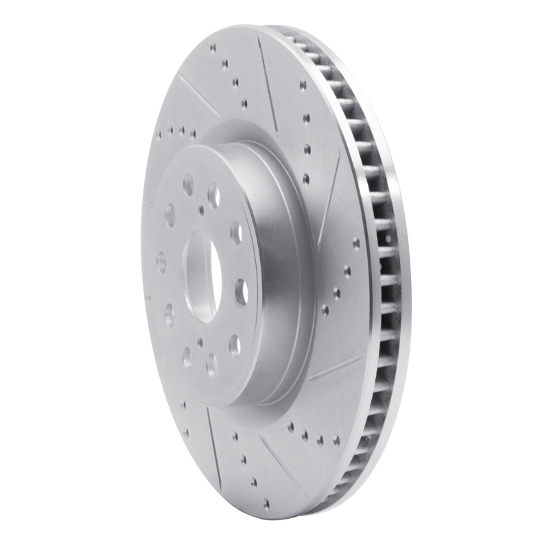 Picture of RNC Brake Rotor - Drill & Slot - R1 07-23 Lexus LS460 Front Right Drilled & Slotted Silver Brake Rotor rnc631-75017R