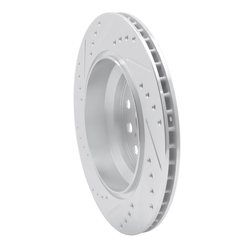 Picture of RNC Brake Rotor - Drill & Slot - R1 07-17 Lexus LS460 Rear Right Drilled & Slotted Silver Brake Rotor rnc631-75018R