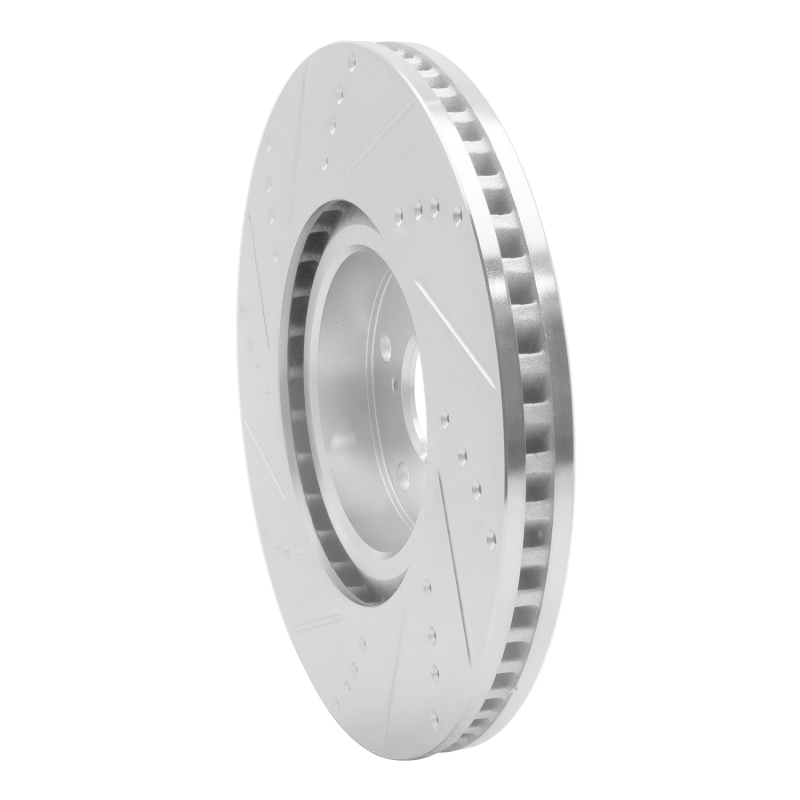 Picture of RNC Brake Rotor - Drill & Slot - R1 09-11 Lexus GS450H Right Front Drilled & Slotted Silver Brake Rotor rnc631-75028D