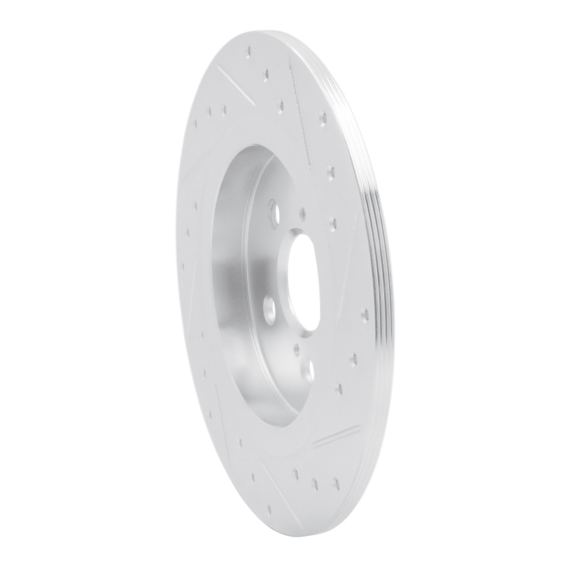 Picture of RNC Brake Rotor - Drill & Slot - R1 11-17 Lexus CT200H Rear Left Drilled & Slotted Silver Brake Rotor rnc631-75029L