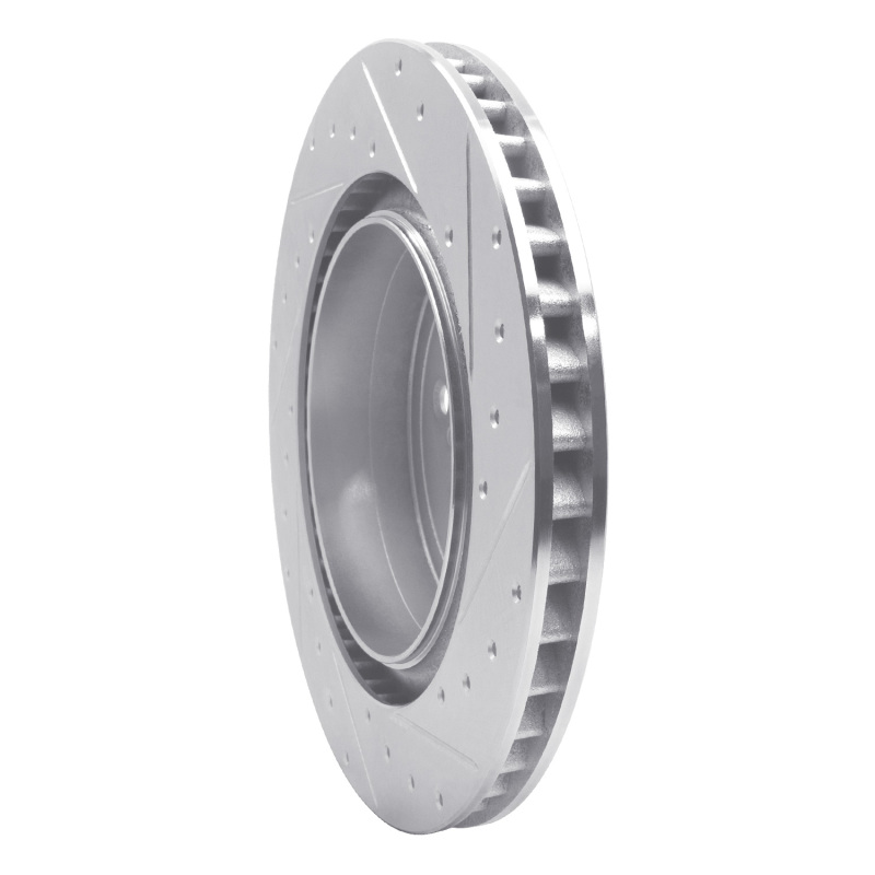 Picture of RNC Brake Rotor - Drill & Slot - R1 15-22 Lexus RC F Left Rear Drilled & Slotted Silver Brake Rotor rnc631-75040D