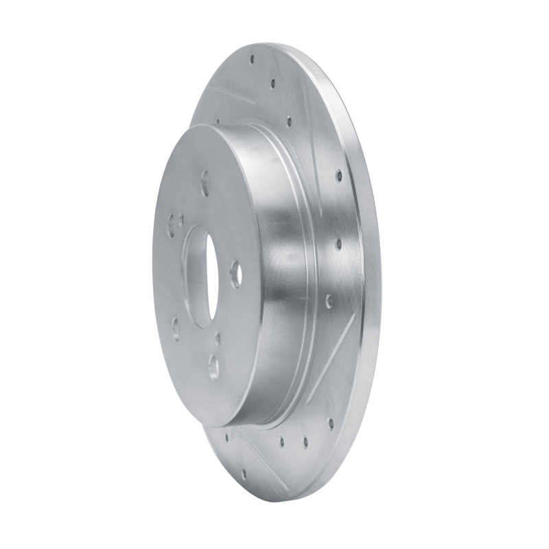 Picture of RNC Brake Rotor - Drill & Slot - R1 15-25 Lexus ES250 Rear Right Drilled & Slotted Silver Brake Rotor rnc631-75041R