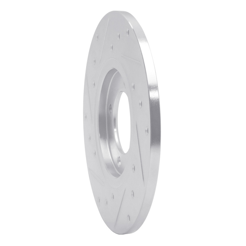 Picture of RNC Brake Rotor - Drill & Slot - R1 70-79 Toyota Celica Front Right Drilled & Slotted Silver Brake Rotor rnc631-76005R