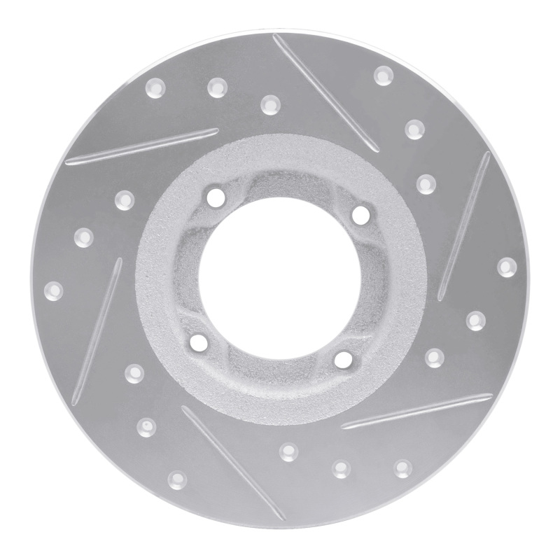 Picture of RNC Brake Rotor - Drill & Slot - R1 80-82 Toyota Tercel Front Left Drilled & Slotted Silver Brake Rotor rnc631-76003L