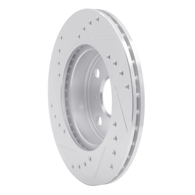 Picture of RNC Brake Rotor - Drill & Slot - R1 85-88 Chevrolet Nova Front Right Drilled & Slotted Silver Brake Rotor rnc631-76021R