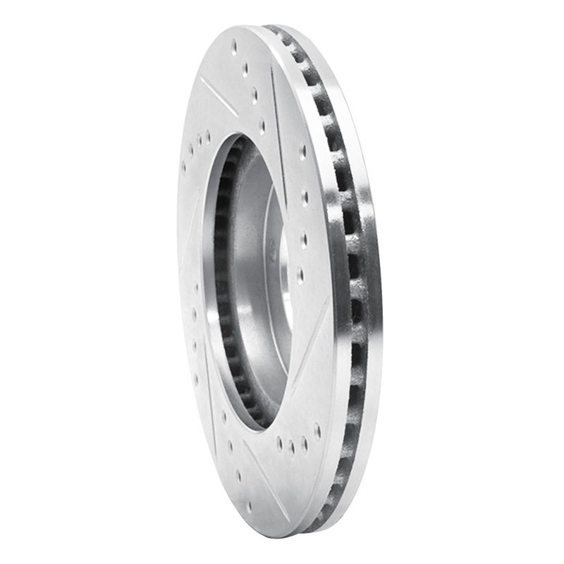 Picture of RNC Brake Rotor - Drill & Slot - R1 84-87 Toyota Cressida Front Left Drilled & Slotted Silver Brake Rotor rnc631-76024L