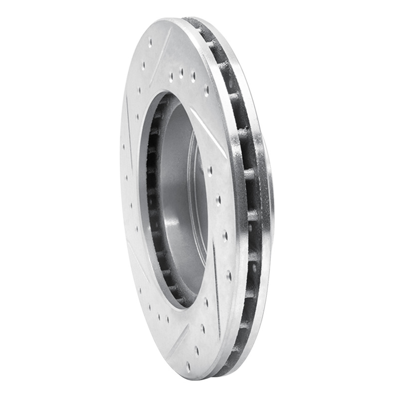 Picture of RNC Brake Rotor - Drill & Slot - R1 86-89 Toyota Celica Front Right Drilled & Slotted Silver Brake Rotor rnc631-76026R