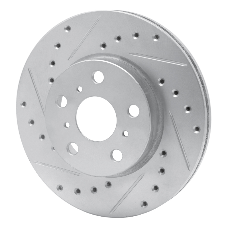 Picture of RNC Brake Rotor - Drill & Slot - R1 87-87 Toyota Camry Front Left Drilled & Slotted Silver Brake Rotor rnc631-76033L