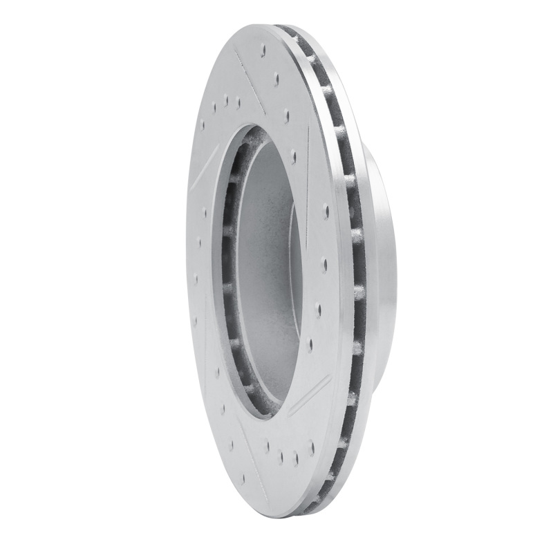 Picture of RNC Brake Rotor - Drill & Slot - R1 88-92 Geo Prizm Front Left Drilled & Slotted Silver Brake Rotor rnc631-76034L