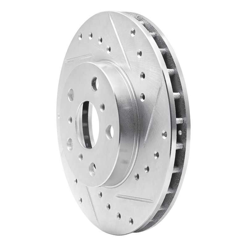 Picture of RNC Brake Rotor - Drill & Slot - R1 87-91 Toyota Camry Front Right Drilled & Slotted Silver Brake Rotor rnc631-76036R