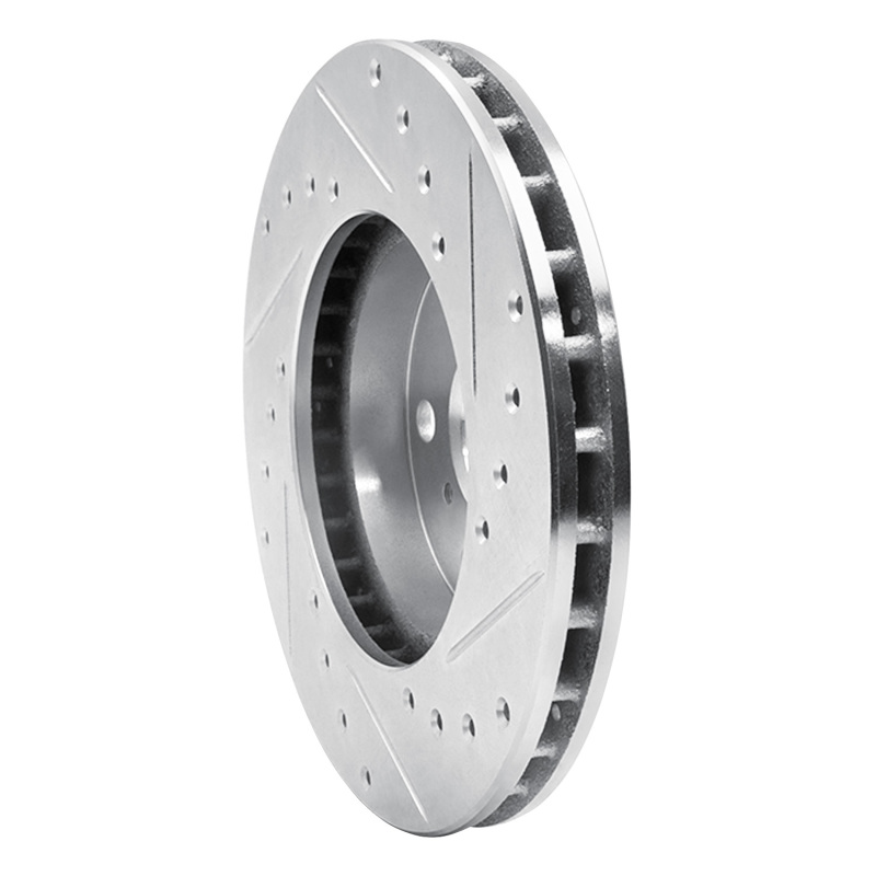 Picture of RNC Brake Rotor - Drill & Slot - R1 87-91 Toyota Camry Front Left Drilled & Slotted Silver Brake Rotor rnc631-76036L