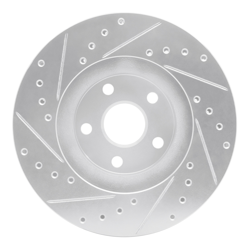 Picture of RNC Brake Rotor - Drill & Slot - R1 87-91 Lexus ES250 Front Right Drilled & Slotted Silver Brake Rotor rnc631-76042R